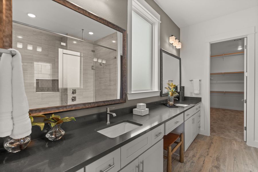 Representative furnished interior of a home built from the Iredell by Pulte Homes in Valencia, Manvel (Image 14).