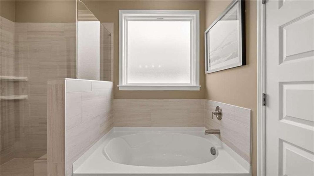 Furnished interior view inside a new home in Oak Ridge Meadows, Locust Grove (Image 27).