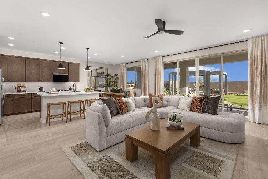 Representative furnished interior of a home built from the Lagoon by Mattamy Homes in White Tank Vistas, Waddell (Image 7). Representative furnished interior of a home built from the Lagoon by Mattamy Homes in White Tank Vistas, Waddell (Image 7).