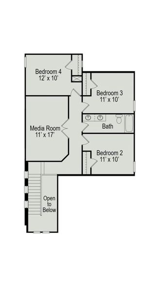 2D floor plan layout of this home in La Segarra, Brookshire, TX (Image 4). 2D floor plan layout of this home in La Segarra, Brookshire, TX (Image 4).