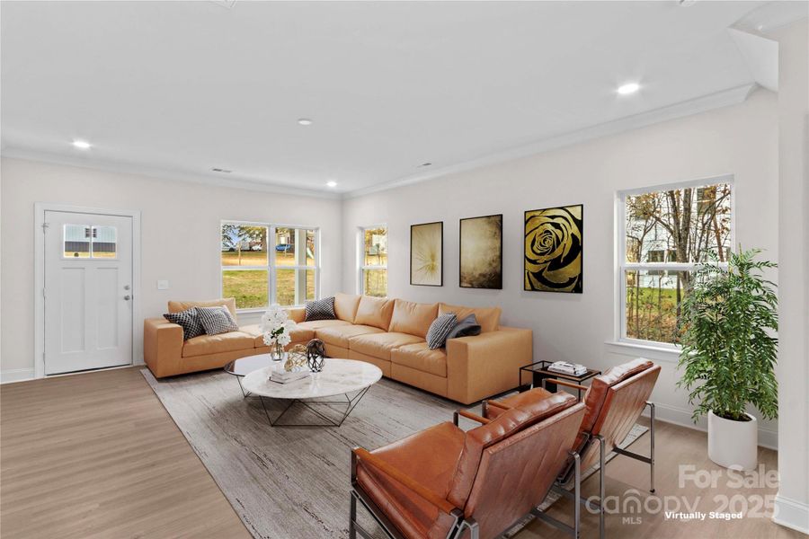Furnished interior view inside a new home in , Statesville (Image 16).