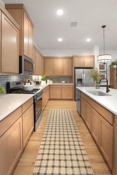 Representative furnished interior of a home built from the Emberly by Drees Custom Homes in Mosaic Townhomes, Celina (Image 9). Representative furnished interior of a home built from the Emberly by Drees Custom Homes in Mosaic Townhomes, Celina (Image 9).