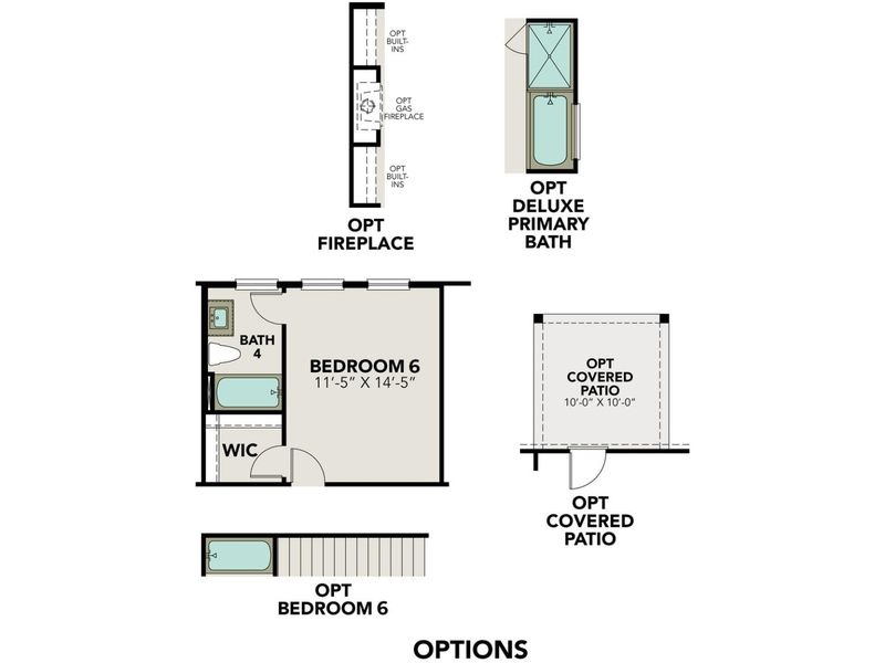 2D floor plan layout for the The Danbury I by Davidson Homes LLC in The Reserve at Potranco Oaks, Castroville, TX (Image 8).