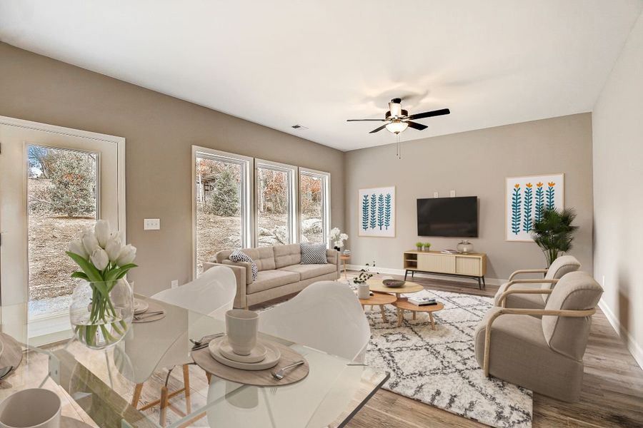 Furnished interior view inside a new home in Givens Park, Chattanooga (Image 15). Furnished interior view inside a new home in Givens Park, Chattanooga (Image 15).