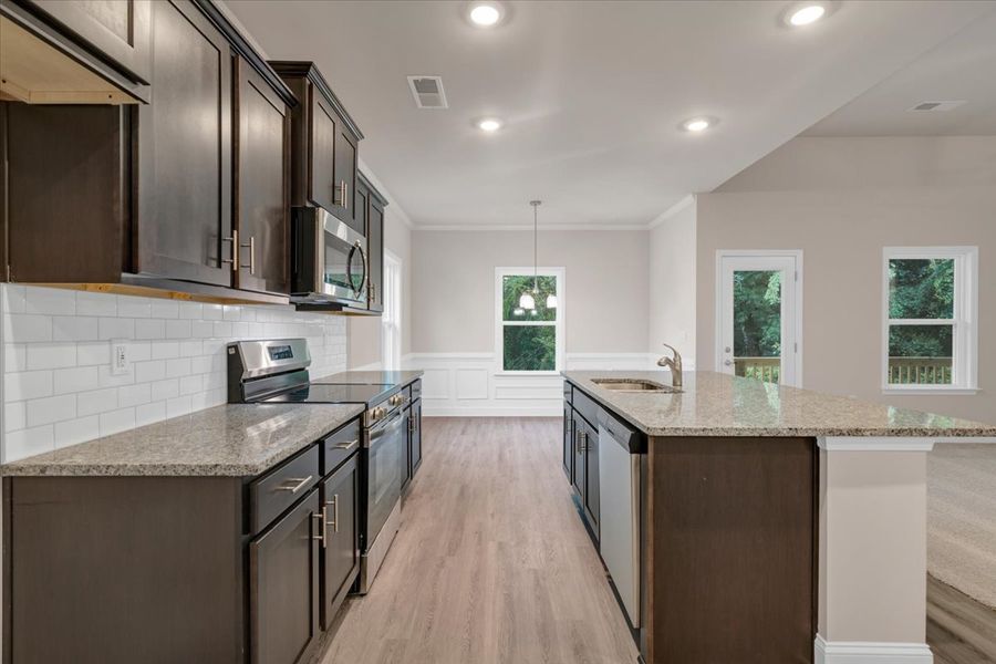 Furnished interior view inside a new home in Scarlett Place, Bowdon (Image 8).