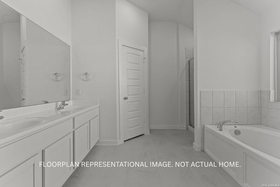 Furnished interior view inside a new home in Paloma Park, Converse (Image 7).