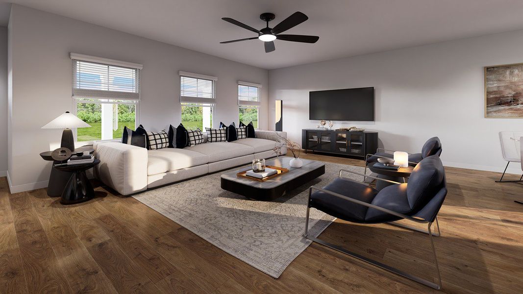 Furnished interior view inside a new home in The Cove at Mallard Crossing, Summerville (Image 3).