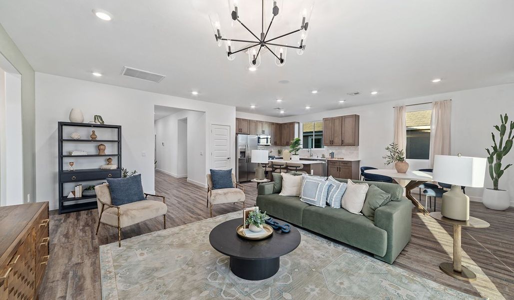 Representative furnished interior of a home built from the Mariposa - C40M by D.R. Horton in Entrada Del Toro at Rancho Sahuarita, Sahuarita (Image 10).