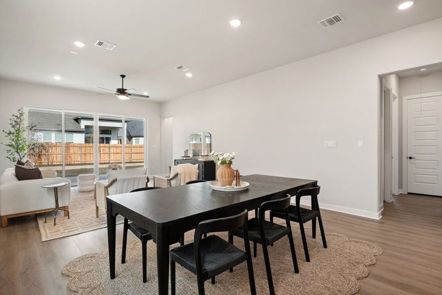 Furnished interior view inside a new home in Arbor Collection at Heritage, Dripping Springs (Image 33).