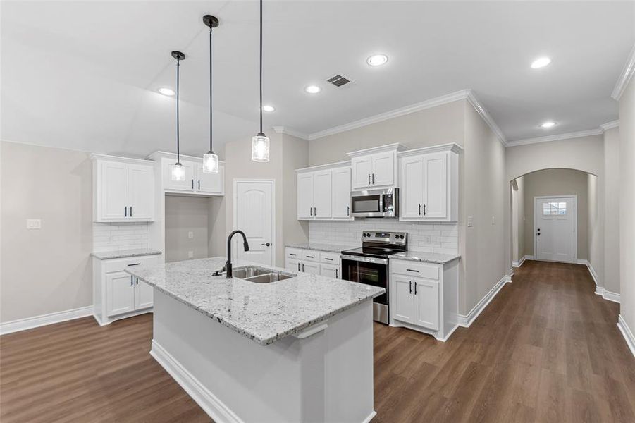 Furnished interior view inside a new home in , Greenville (Image 4). Furnished interior view inside a new home in , Greenville (Image 4).