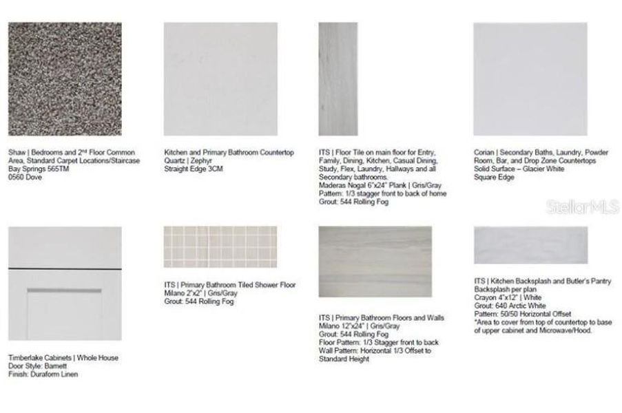 Sample of building materials used in homes in Center Lake Ranch Community Group Page, St. Cloud (Image 11).