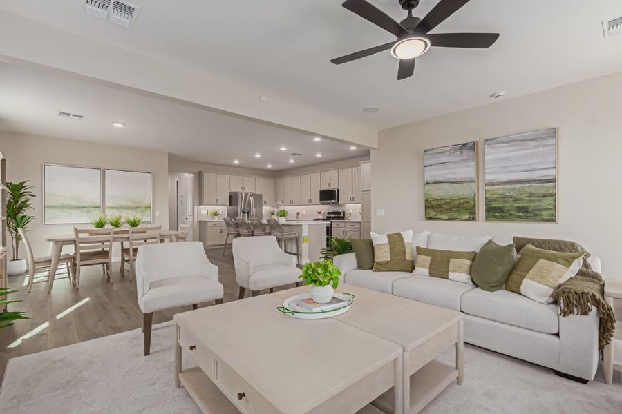 Furnished interior view inside a new home in Avanti at Granite Vista, Waddell (Image 9). Furnished interior view inside a new home in Avanti at Granite Vista, Waddell (Image 9).