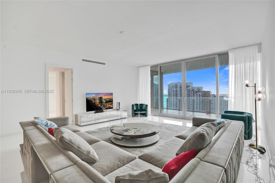 Furnished interior view inside a new home in , Miami (Image 9).