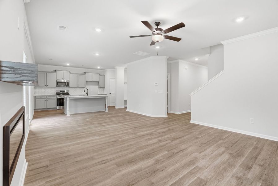 Representative unfurnished interior of a home built from the Willow Select M by McGuinn Homes in Broadway Lake, Anderson (Image 23). Representative unfurnished interior of a home built from the Willow Select M by McGuinn Homes in Broadway Lake, Anderson (Image 23).