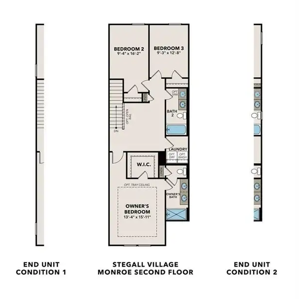 2D floor plan layout of this home in Stegall Village, Emerson, GA (Image 4). 2D floor plan layout of this home in Stegall Village, Emerson, GA (Image 4).
