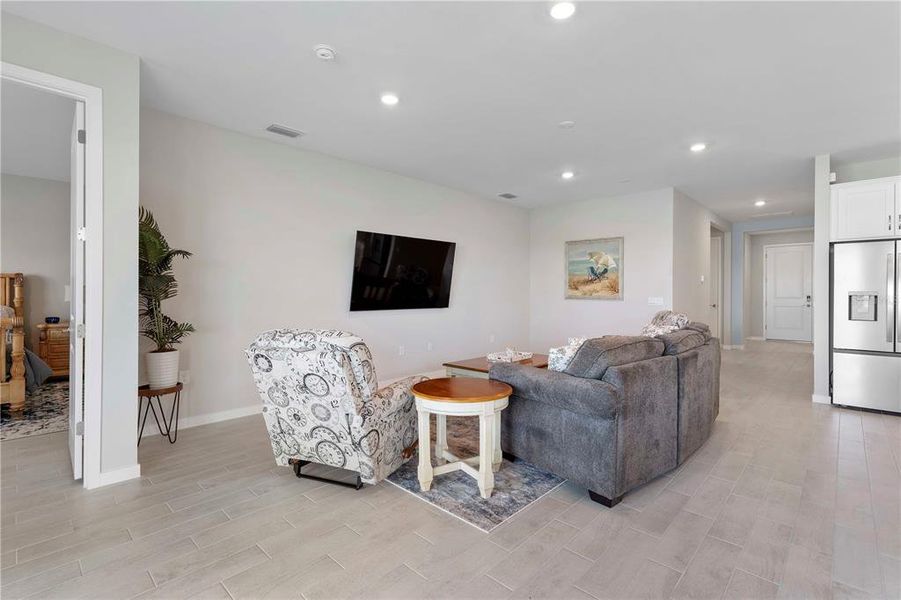 Furnished interior view inside a new home in Palmetto Landing at Babcock Ranch - Tradition, Punta Gorda (Image 16).
