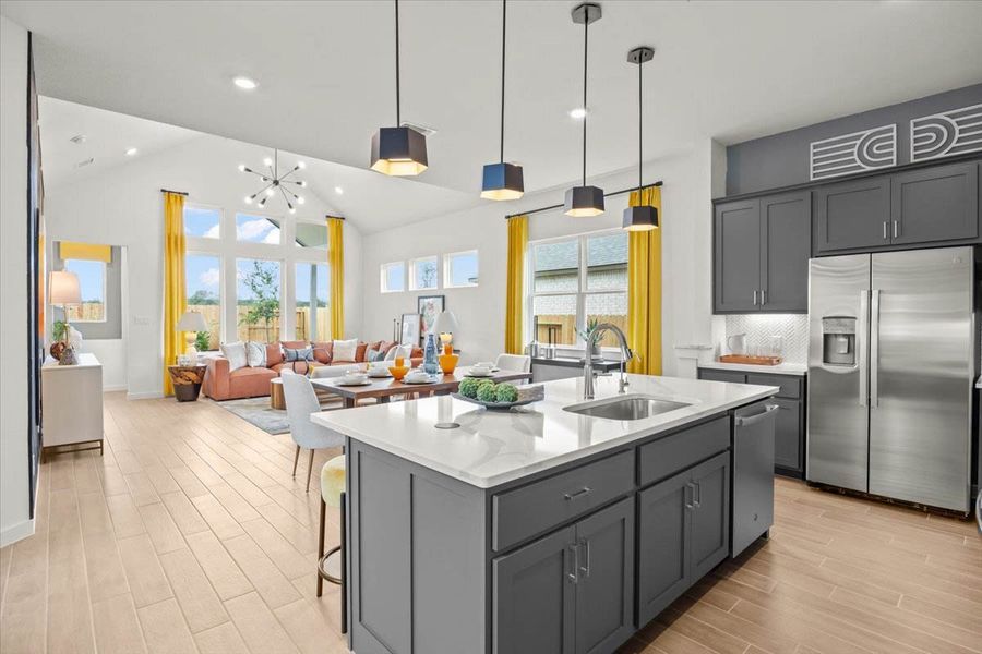 Furnished interior view inside a new home in Meyer Ranch, New Braunfels (Image 33).