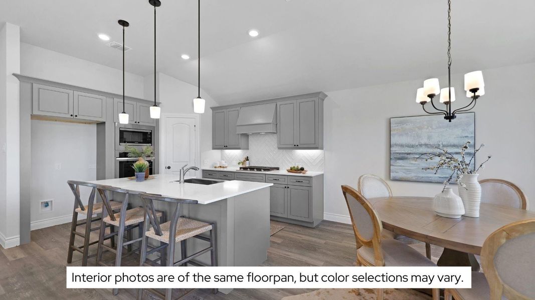 Furnished interior view inside a new home in Lexington Heights, Willis (Image 8). Furnished interior view inside a new home in Lexington Heights, Willis (Image 8).