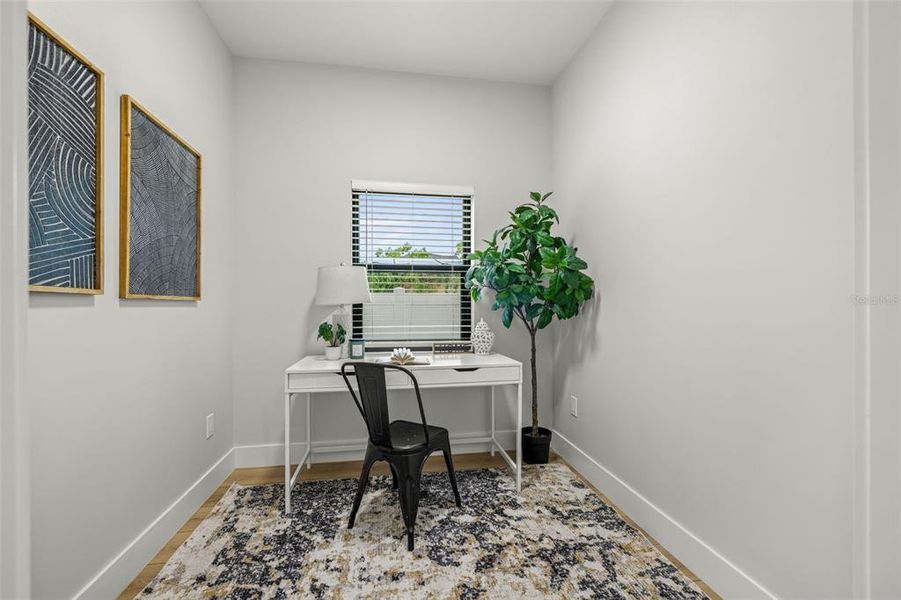 Furnished interior view inside a new home in , Tampa (Image 17). Furnished interior view inside a new home in , Tampa (Image 17).