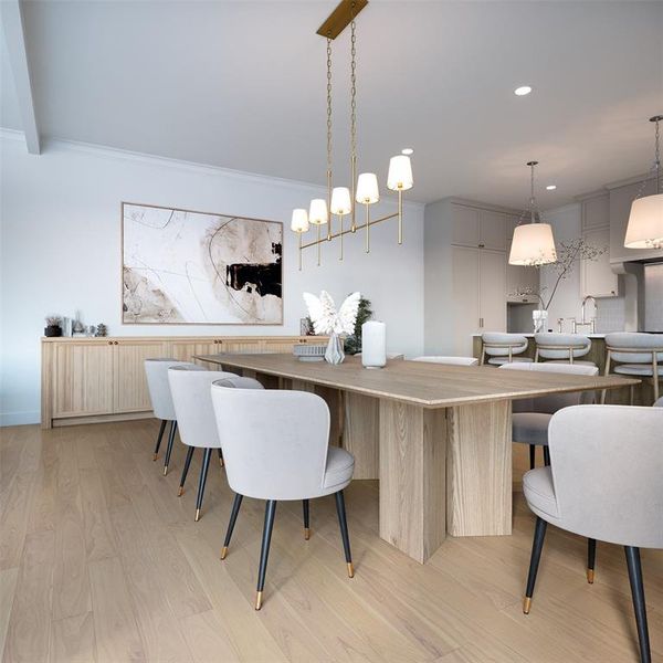 Furnished interior view inside a new home in , Dallas (Image 12).