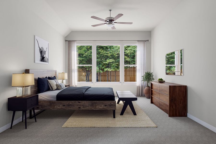 Representative furnished interior of a home built from the Foss by Tri Pointe Homes in Lariat, Liberty Hill (Image 10).