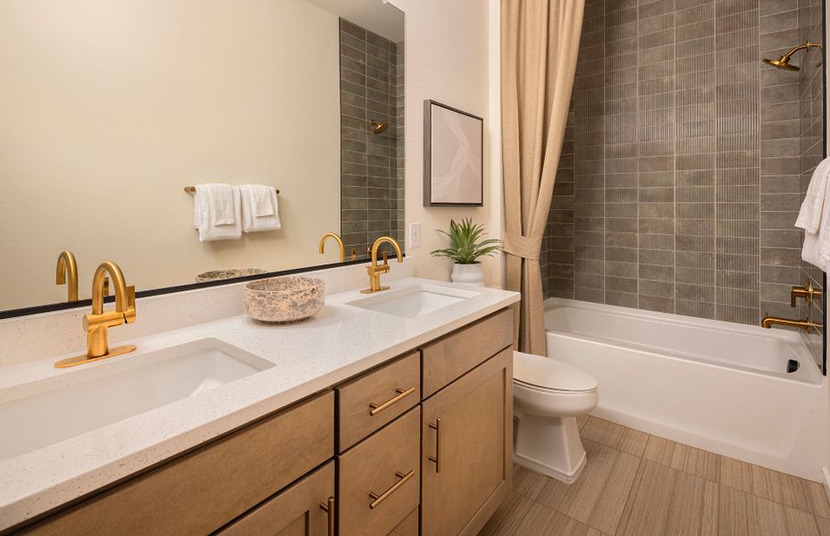 Representative furnished interior of a home built from the Avelino by Pulte Homes in Legado West, Gilbert (Image 11).