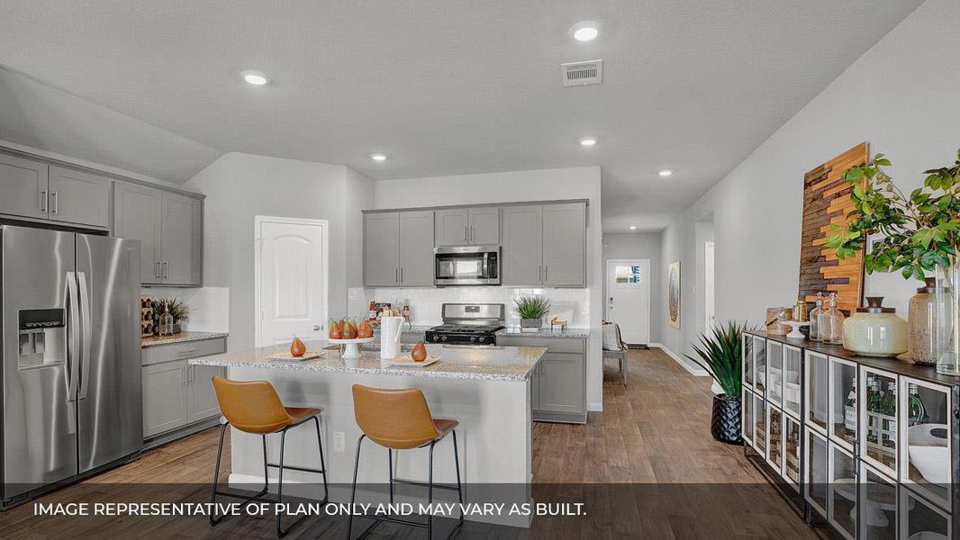 Furnished interior view inside a new home in Watermill, Uhland (Image 16).