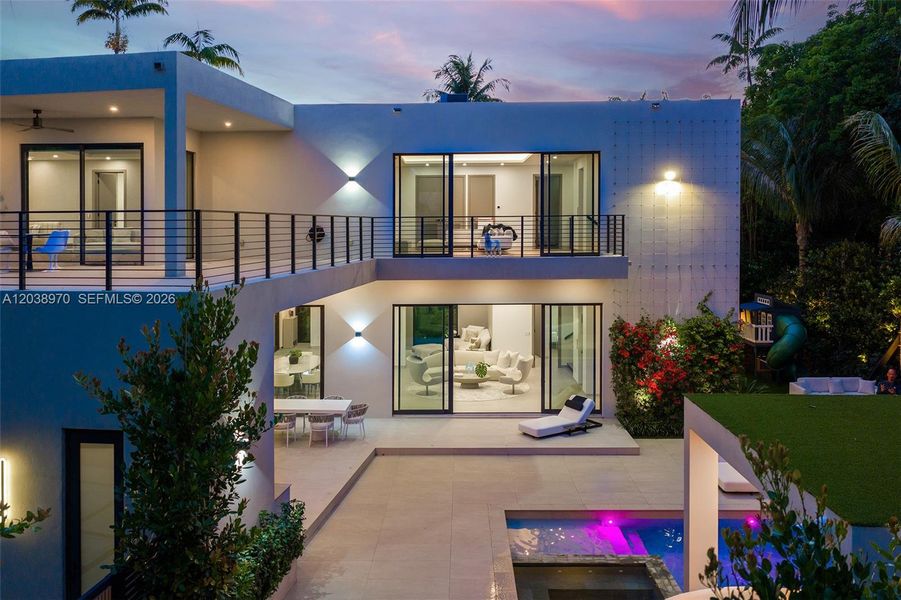Exterior details and patio area of a home in , Miami (Image 30). Exterior details and patio area of a home in , Miami (Image 30).