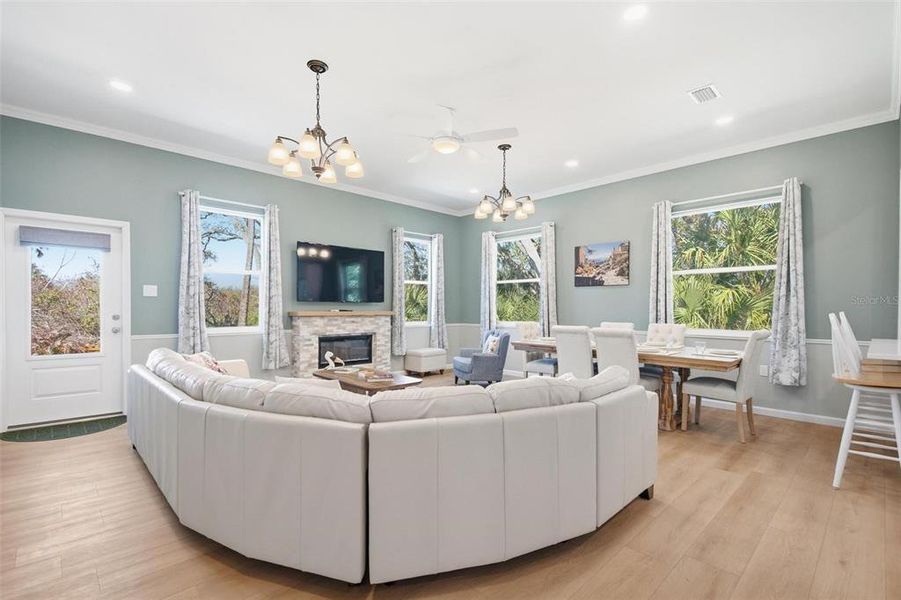 Furnished interior view inside a new home in , Flagler Beach (Image 48).