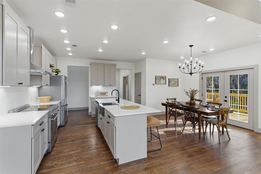 Furnished interior view inside a new home in , Denison (Image 8).