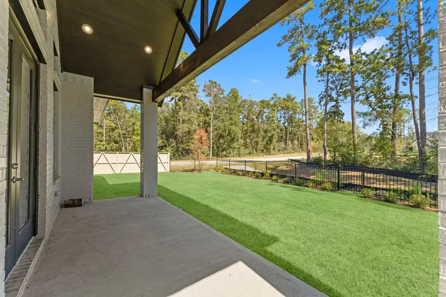 Rear patio with a view Rear patio with a view