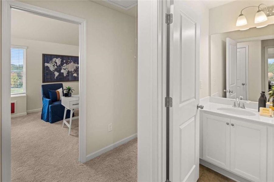 Furnished interior view inside a new home in Hillbrooke Preserve, Conyers (Image 43).