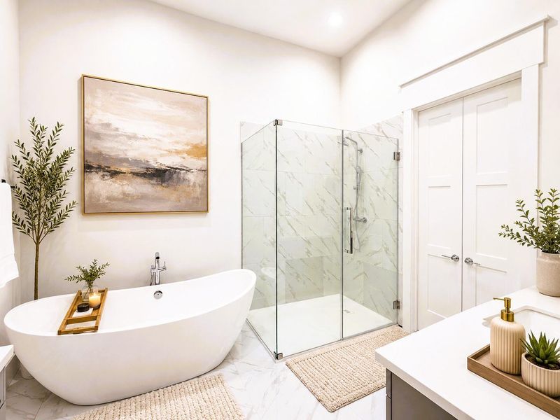 Gorgeous Primary Bathroom with Free Standing Tub - Frameless Shower (picture was virtually staged) Gorgeous Primary Bathroom with Free Standing Tub - Frameless Shower (picture was virtually staged)