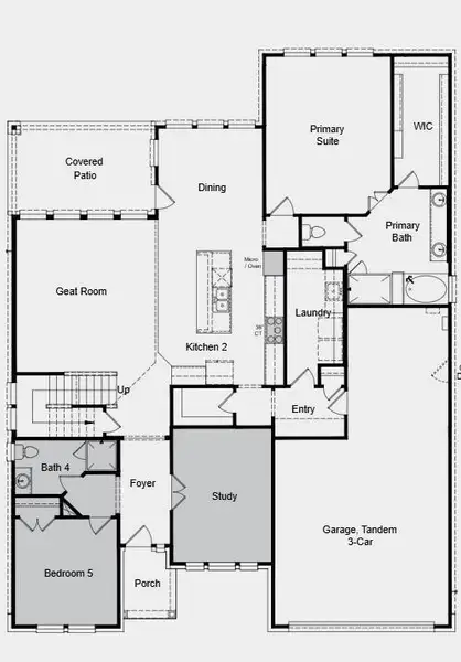 Additional Highlights include: bedroom 5 and bath 4 downstairs, study, and gourmet kitchen.