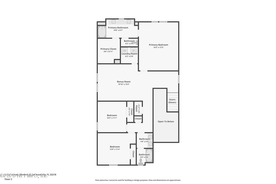 2D floor plan layout of this home in Dunns Crossing, Jacksonville, FL (Image 5). 2D floor plan layout of this home in Dunns Crossing, Jacksonville, FL (Image 5).