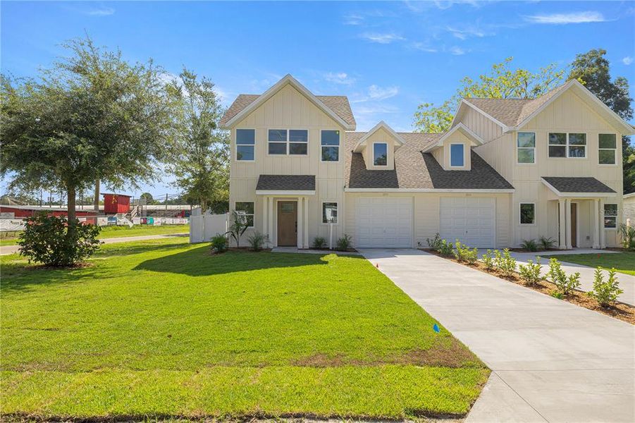Front exterior of a new home in , Williston, FL, highlighting curb appeal (Image 15).