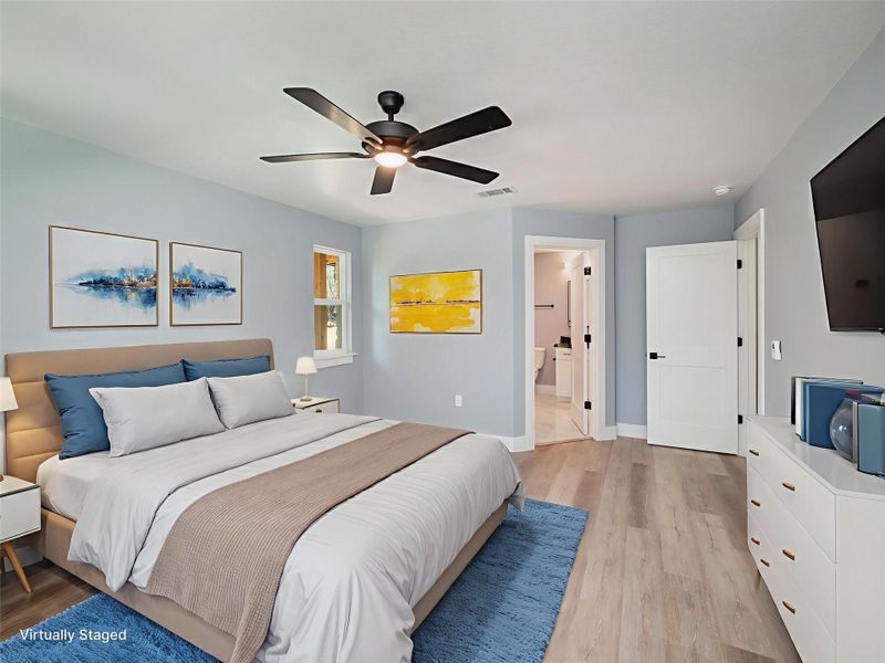 Furnished interior view inside a new home in , Leander (Image 15).