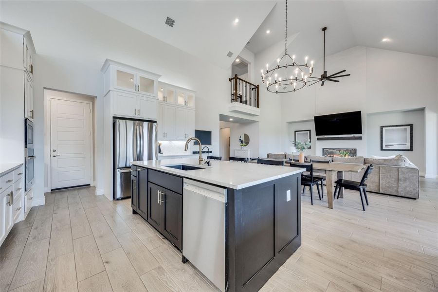 Furnished interior view inside a new home in Santa Rita Ranch 90', Liberty Hill (Image 29). Furnished interior view inside a new home in Santa Rita Ranch 90', Liberty Hill (Image 29).