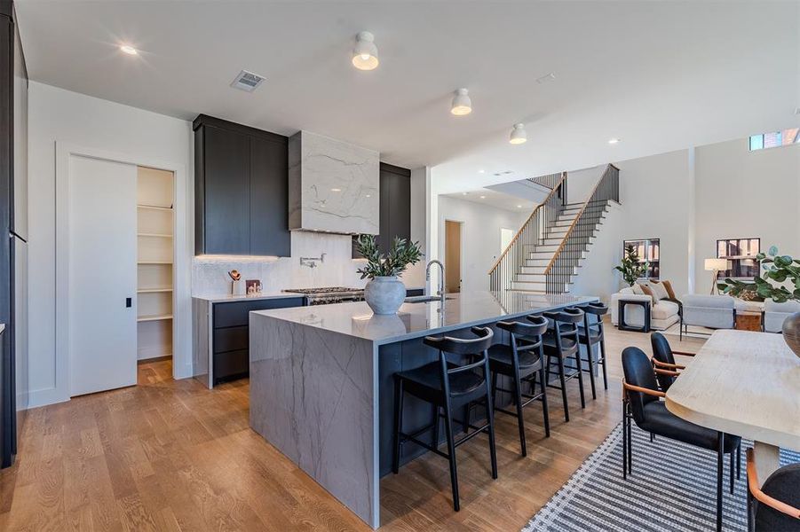 Furnished interior view inside a new home in , Dallas (Image 30).