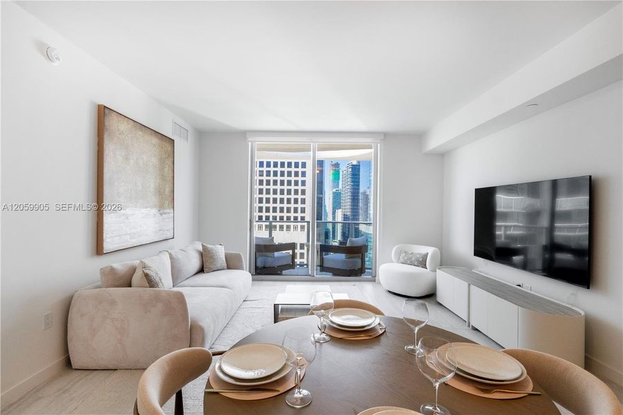 Furnished interior view inside a new home in , Miami (Image 5).