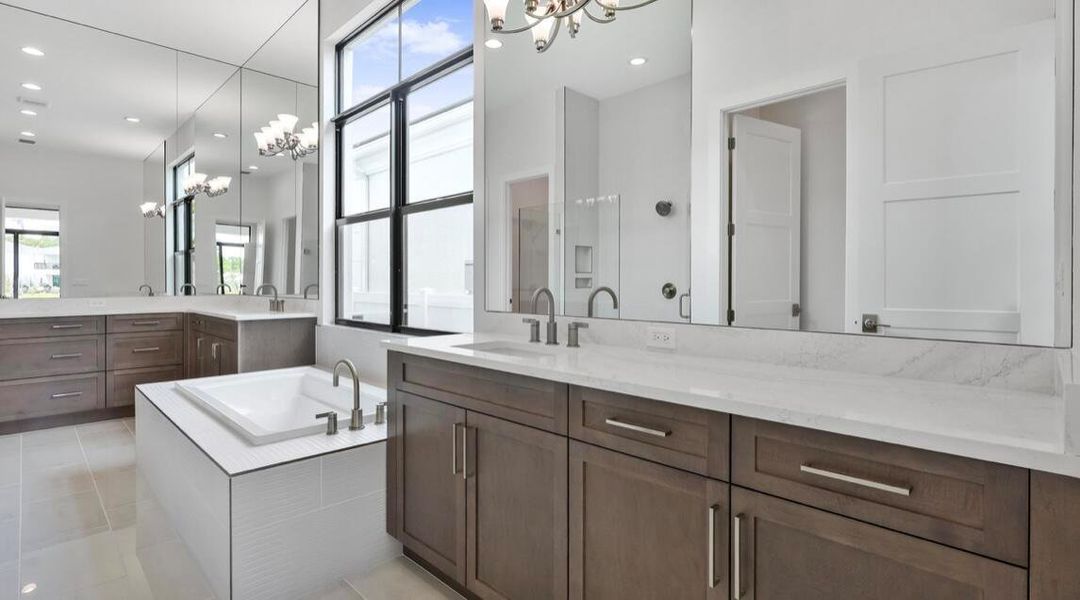 Furnished interior view inside a new home in Artistry Palm Beach, Palm Beach Gardens (Image 17). Furnished interior view inside a new home in Artistry Palm Beach, Palm Beach Gardens (Image 17).