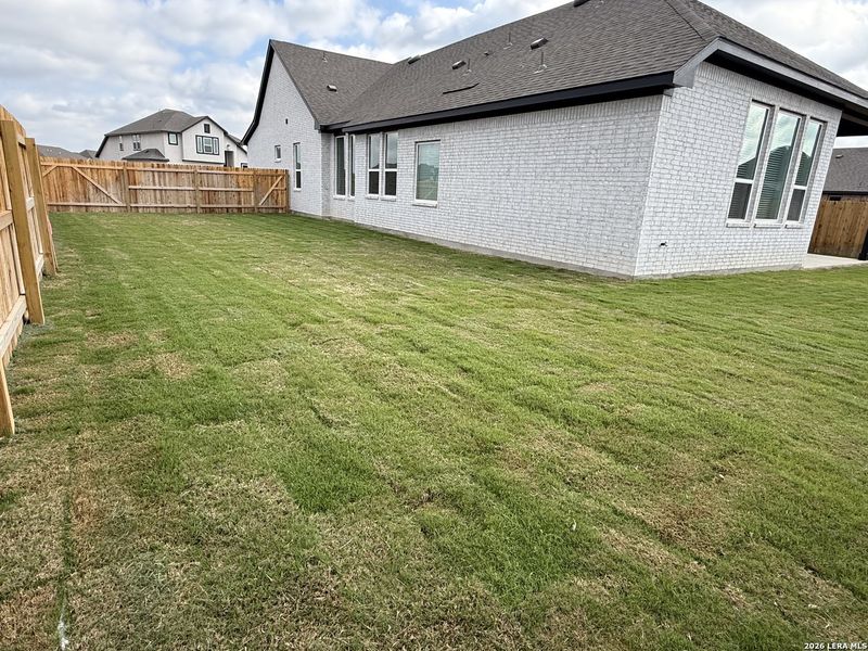 Exterior details and patio area of a home in Alsatian Oaks, Castroville (Image 19). Exterior details and patio area of a home in Alsatian Oaks, Castroville (Image 19).
