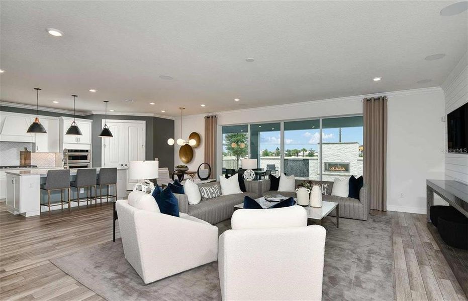 Furnished interior view inside a new home in Isles of Lake Nona, Orlando (Image 3).