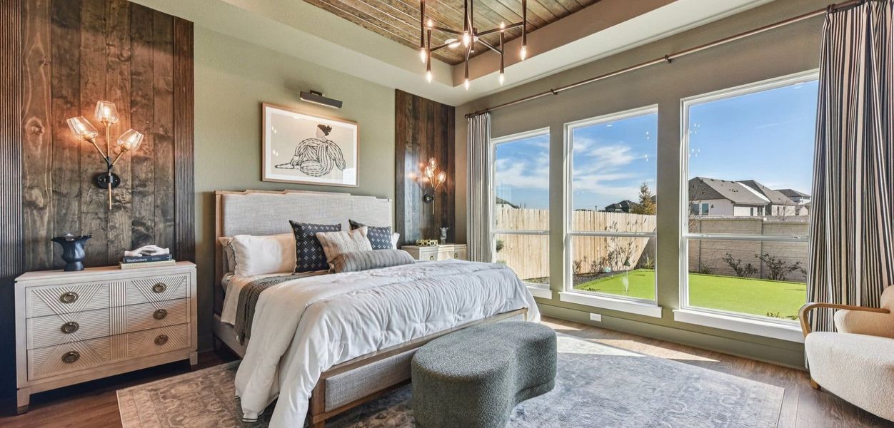 Representative furnished interior of a home built from the Silas by Chesmar Homes in The Grove at Blackhawk, Pflugerville (Image 8).