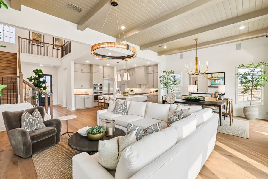 Representative furnished interior of a home built from the 5051 by Risewell Homes in Freedom at Anthem, Kyle (Image 9).