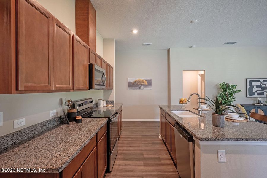 Furnished interior view inside a new home in Edinburgh Village, Jacksonville (Image 31).
