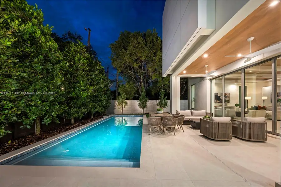 Exterior details and patio area of a home in , Miami (Image 4). Exterior details and patio area of a home in , Miami (Image 4).