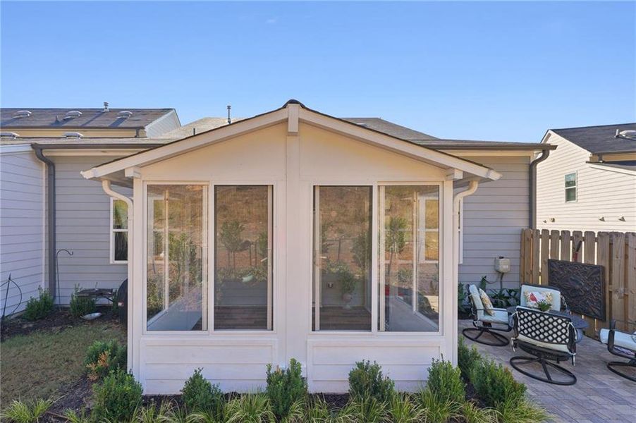 Exterior details and patio area of a home in , Canton (Image 32).
