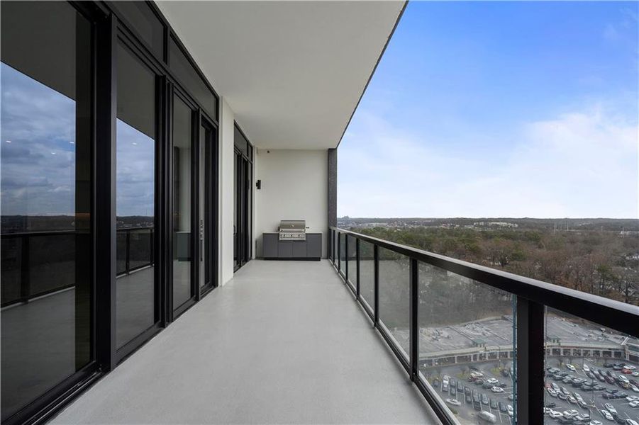 Exterior details and patio area of a home in The Dillon Buckhead, Atlanta (Image 29).