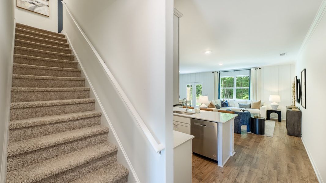 Furnished interior view inside a new home in Barrett Cove, Marietta (Image 11).